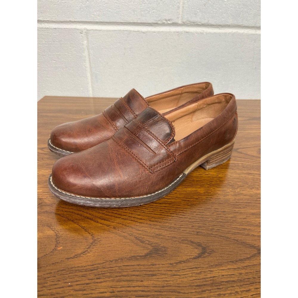 Josef Seibel Sienna Leather Loafers Comfort Casual Slip On Brown Shoes Size 36